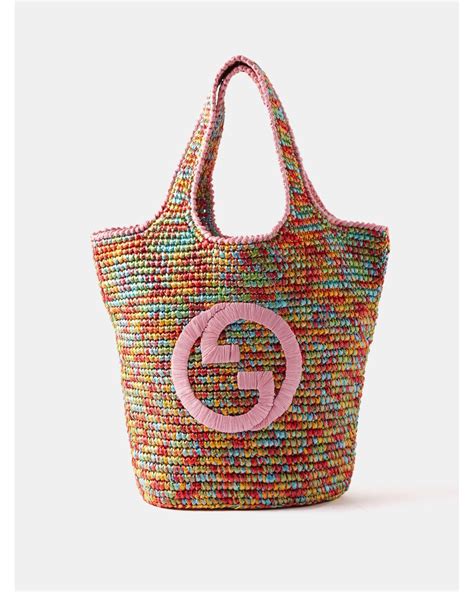 gucci web straw bag|gucci raffia tote.